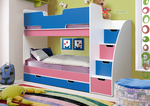 Кровать детская двухъярусная Юниор 9 ЛДСП в Таганроге